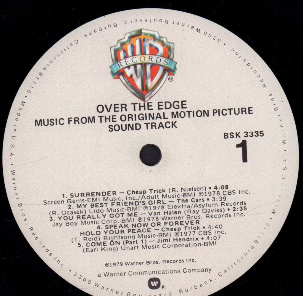 Various Artists - Over The Edge Original Sound Track - Lp