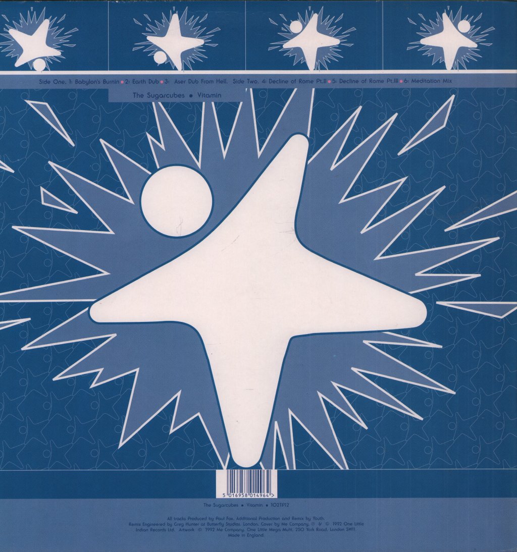 Sugarcubes - Vitamin • The Complete High Potency Sustained Release Extended Play Youth Remixes - 12 Inch