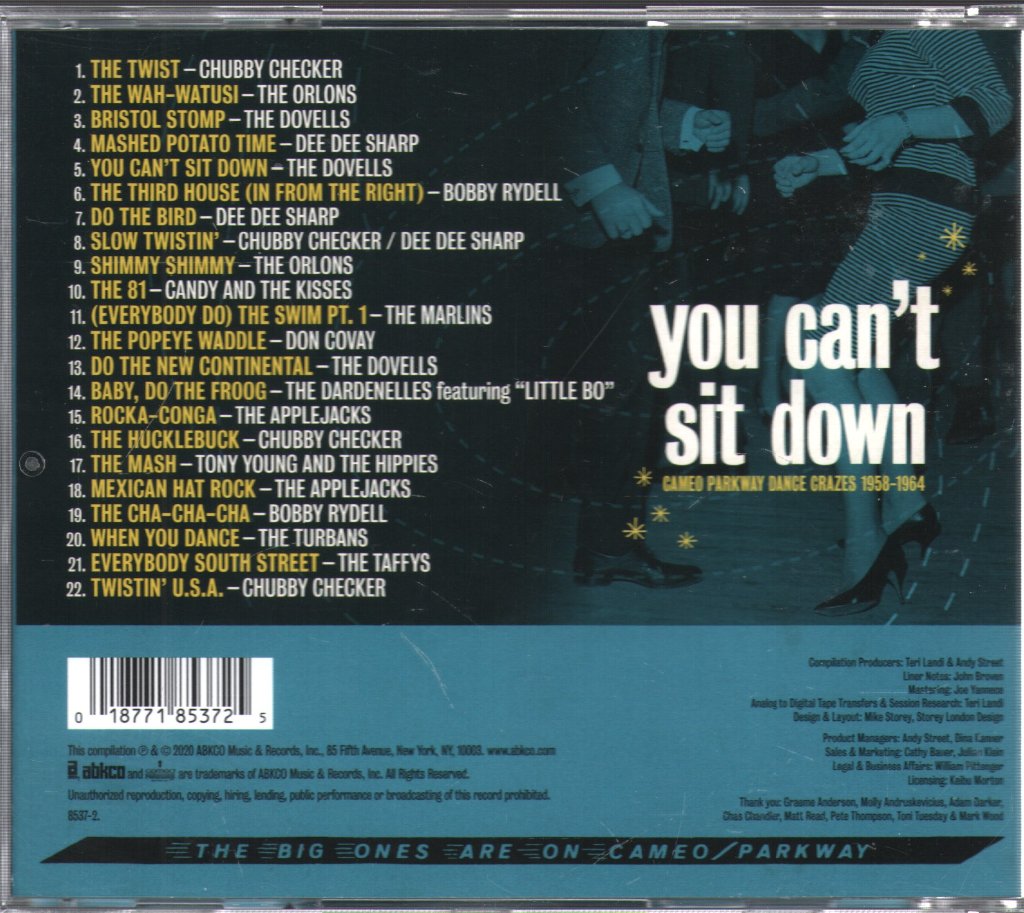 Various Artists - You Can't Sit Down: Cameo Parkway Dance Crazes 1958-1964 - Cd