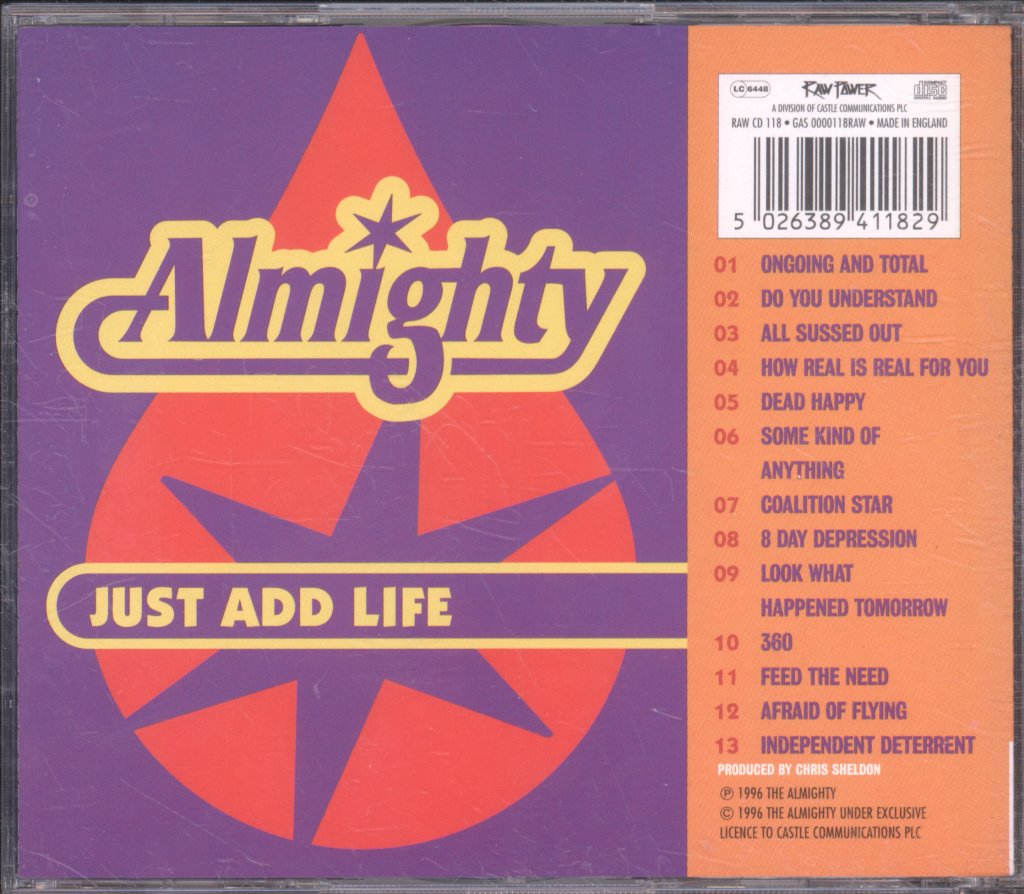 Almighty - Just Add Life - Double Cd