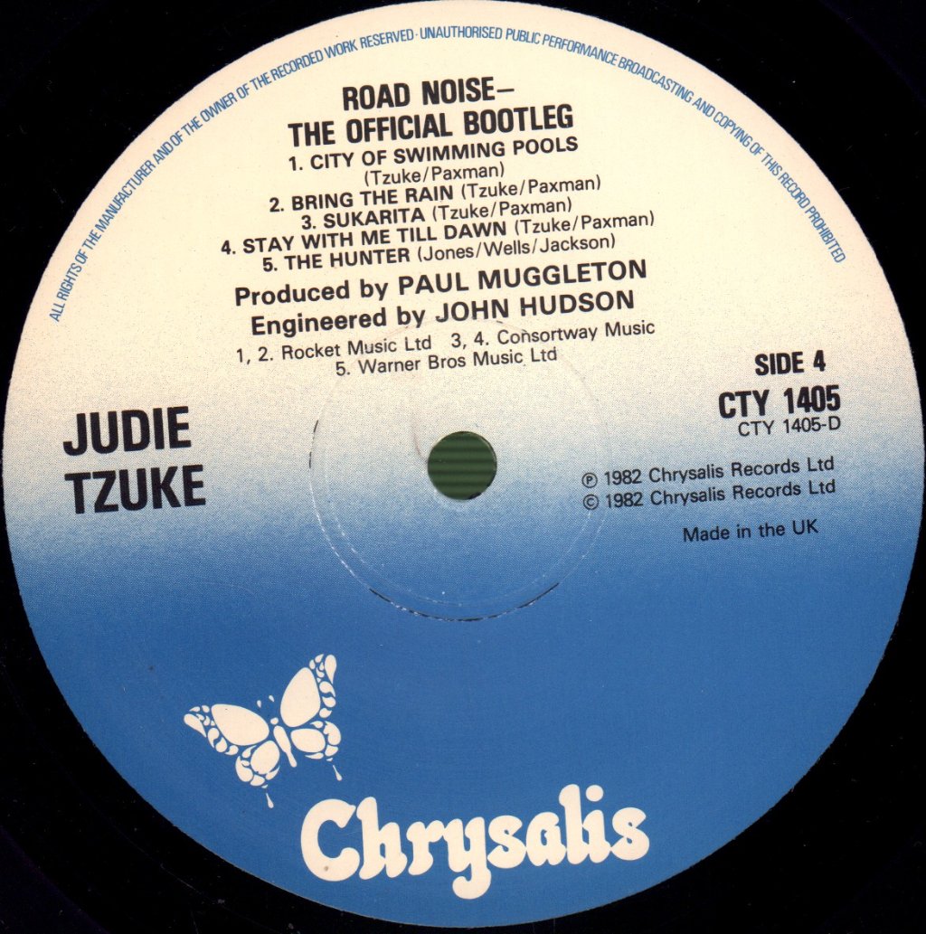 Judie Tzuke - Road Noise - Double Lp