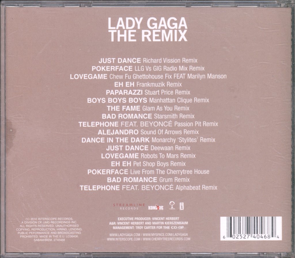 Lady Gaga - Remix - Cd