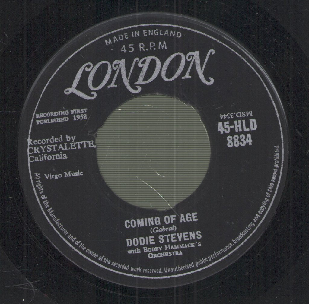 Dodie Stevens - Pink Shoe Laces - 7 Inch