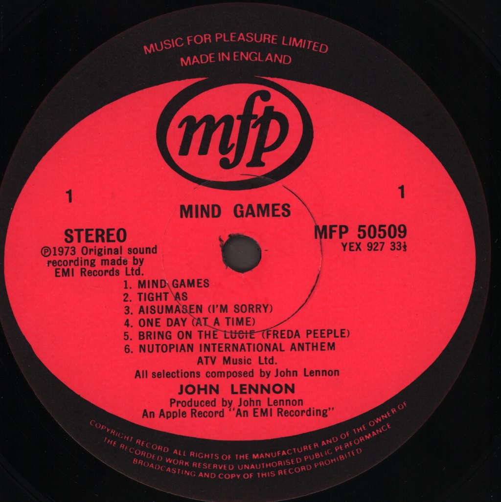 John Lennon - Mind Games - Lp