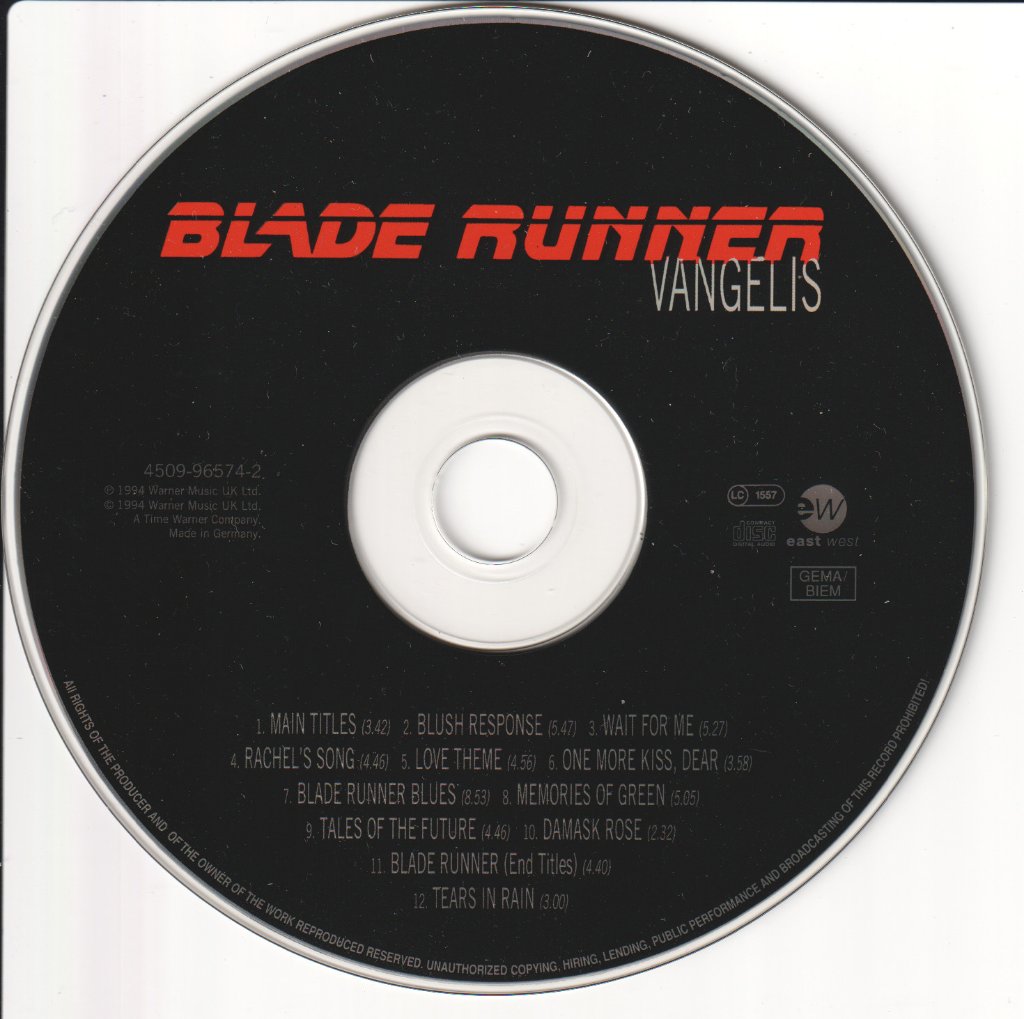 Vangelis - Blade Runner - Cd