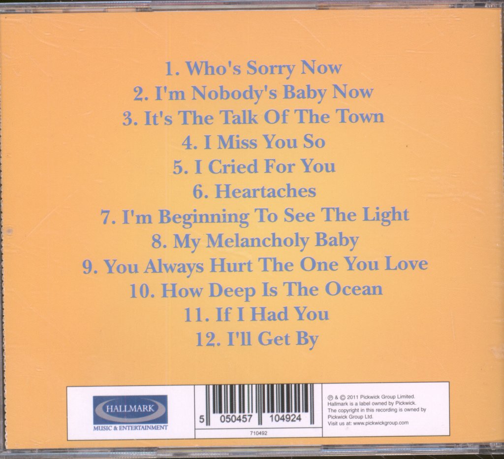 Connie Francis - Who's Sorry Now - Cd