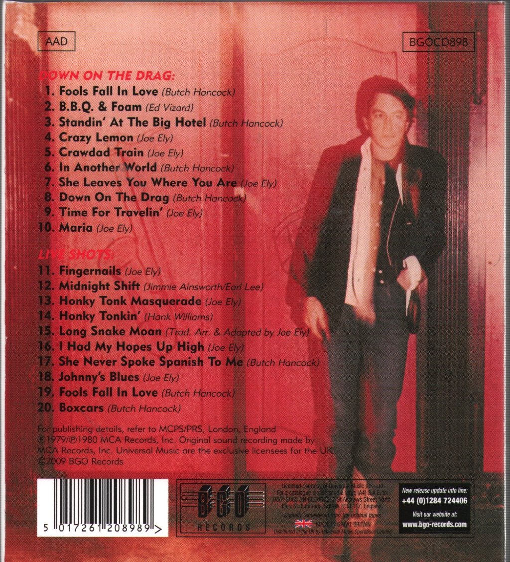 Joe Ely - Down On The Drag/Live Shots - Cd