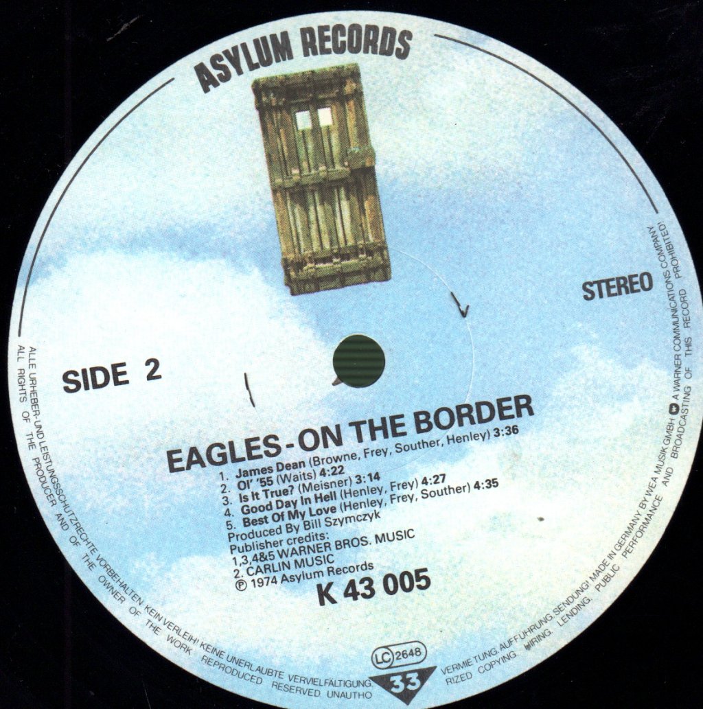 Eagles - On The Border - Lp