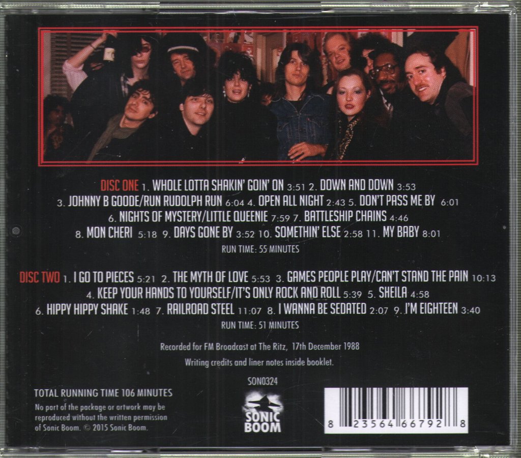 Georgia Satellites - Hippy Hippy Shake Featuring Joey Ramone - NYC Broadcast 1988 - Double Cd