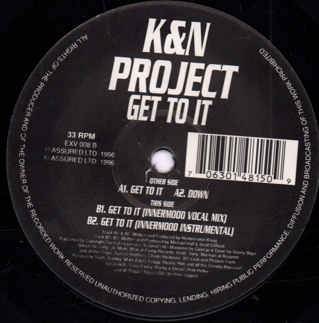K & N Project - Get To It - 12 Inch