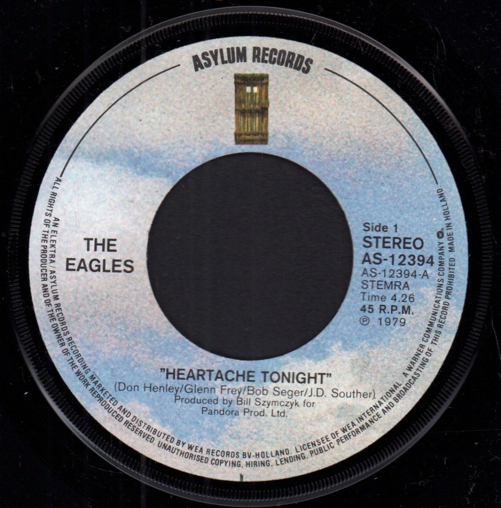 Eagles (Rock Group) - Heartache Tonight - 7 Inch