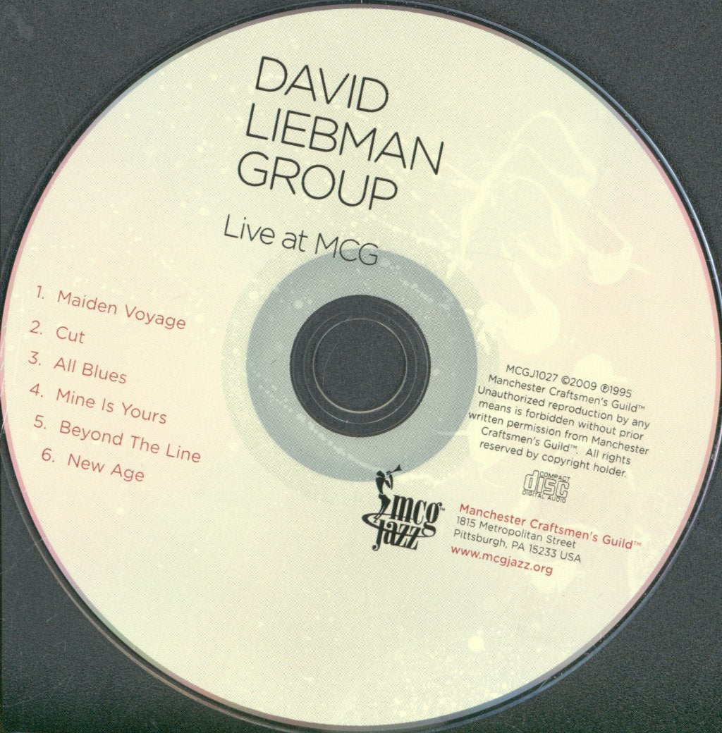 David Liebman Group - Live At MCG - Cd