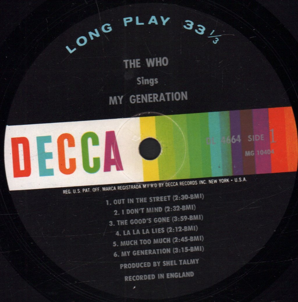 Who - Who Sings My Generation - Lp