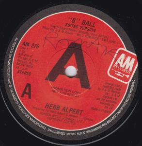 Herb Alpert - 8 Ball - 7 Inch