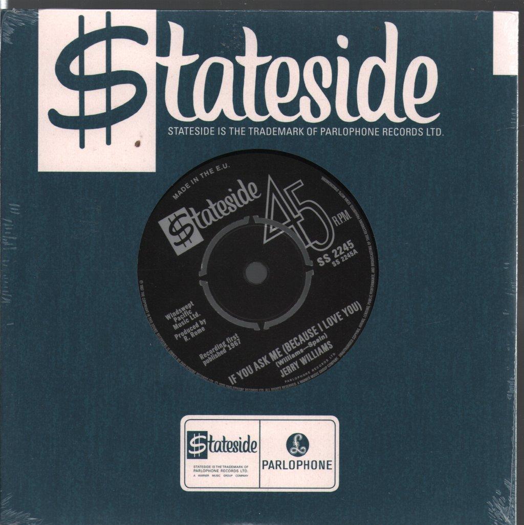 Jerry Williams/Frankie & The Classicals - If You Ask Me (Because I Love You) / What Shall I Do - 7 Inch