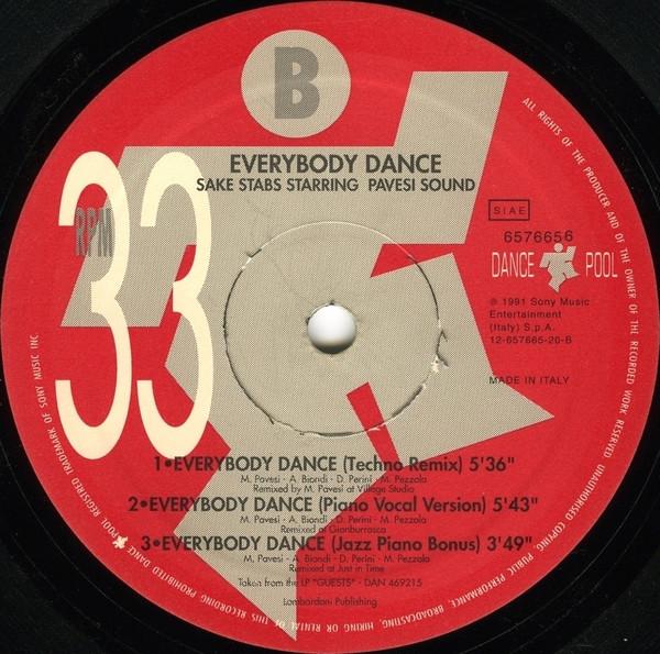 Sake Stabs Starring Pavesi Sound - Everybody Dance - 12 Inch
