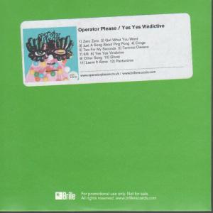 Operator Please - Yes Yes Vindictive - Cdr