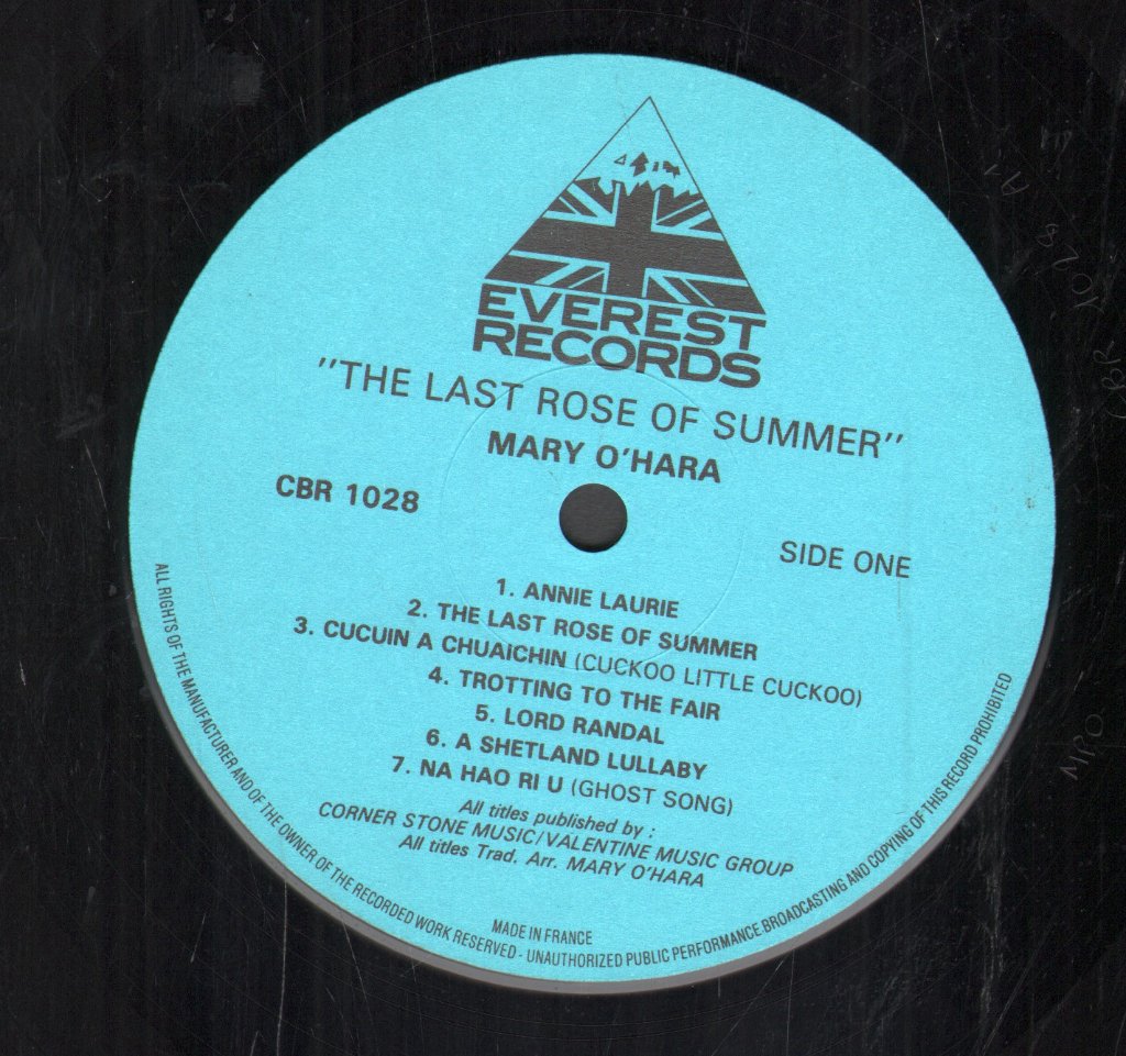Mary O'hara - Last Rose Of Summer - Lp
