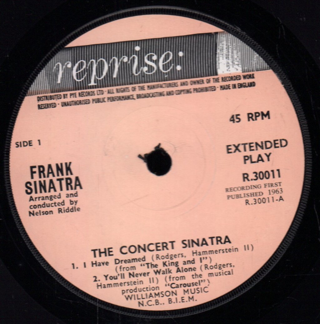 Frank Sinatra - Concert Sinatra - 7 Inch