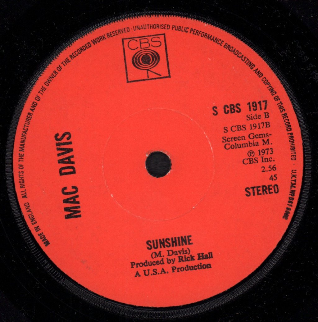 Mac Davis - Kiss It And Make It Better - 7 Inch