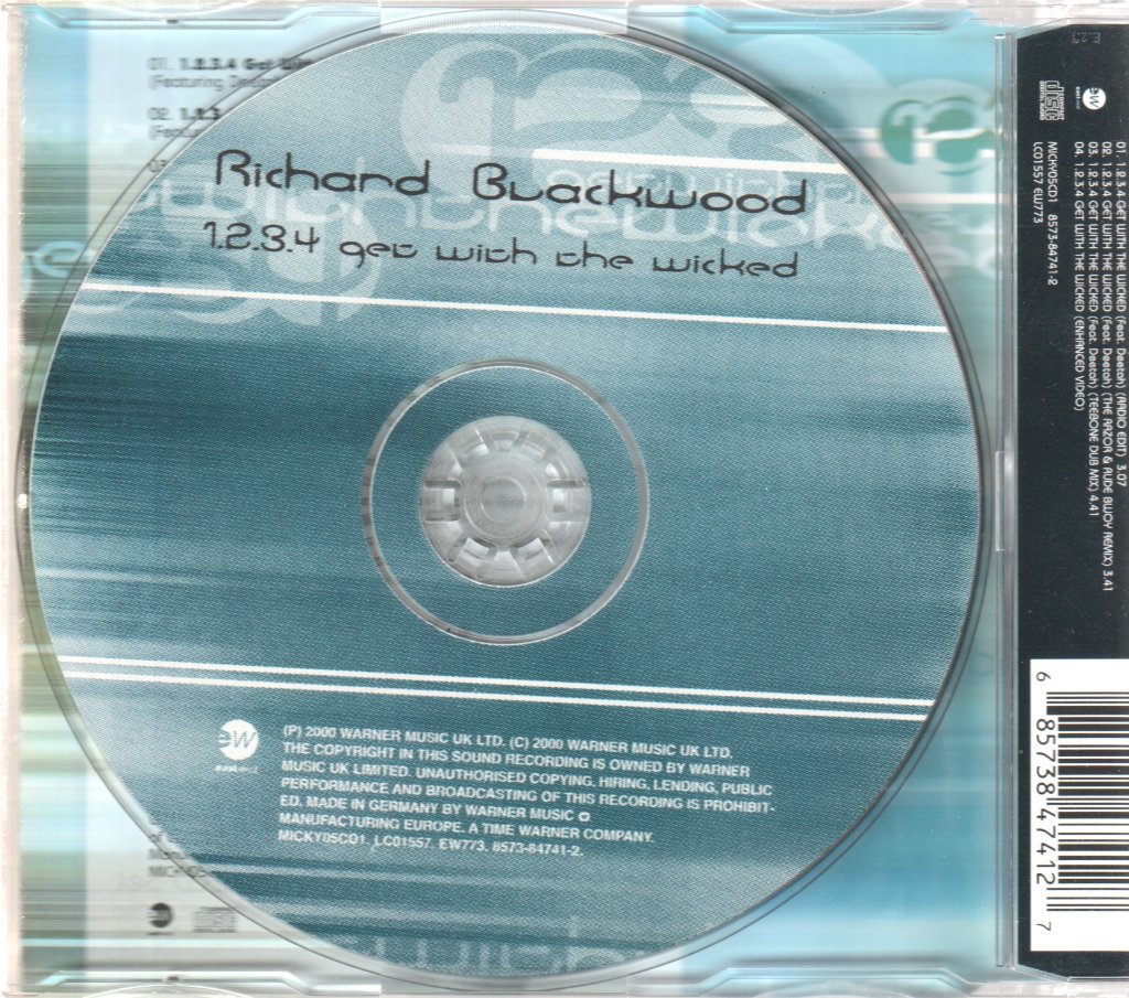 Richard Blackwood Feat Deetah - 1234 Get With The Wicked - Cd