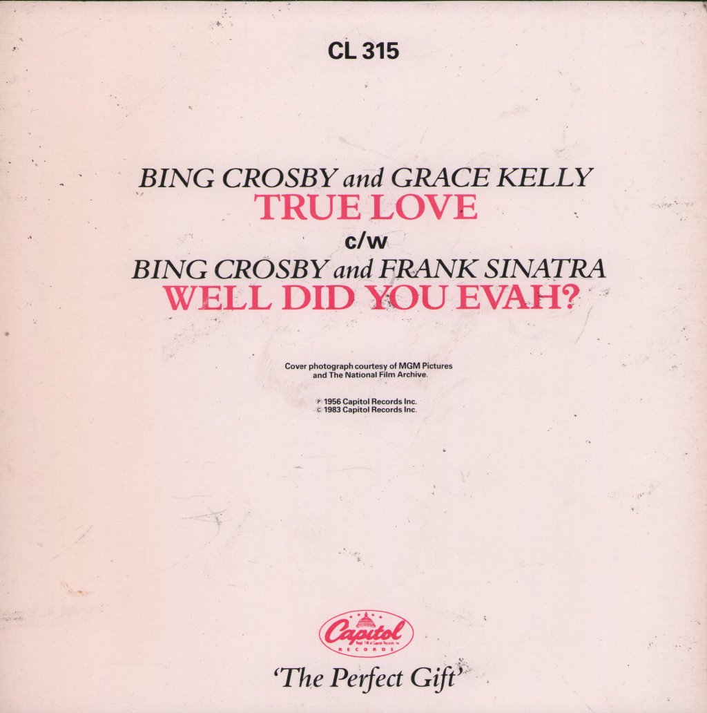 Bing Crosby And Grace Kelly - True Love - 7 Inch