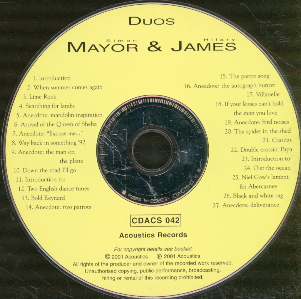 Simon Mayor - Duos - Cd