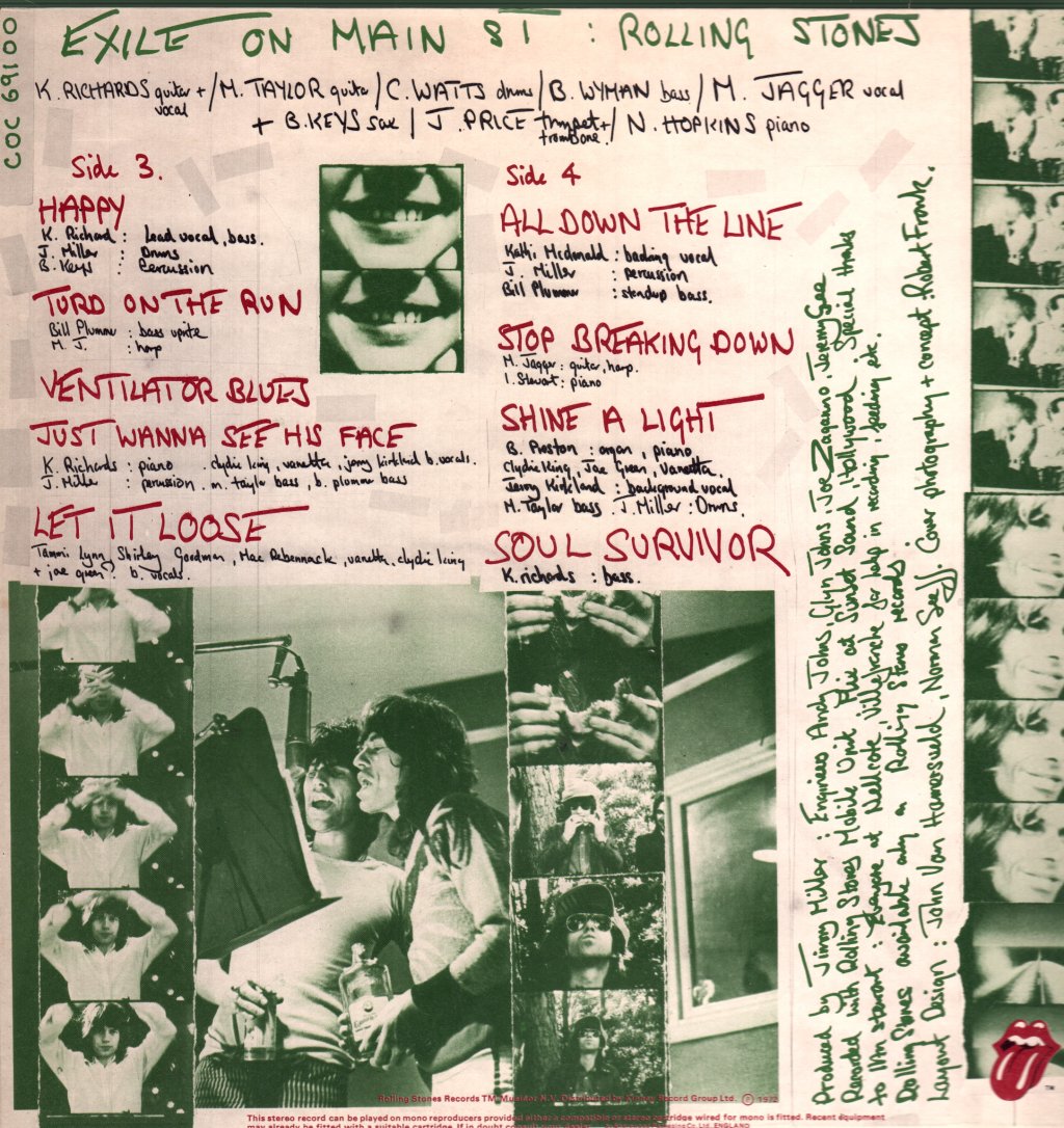 Rolling Stones - Exile On Main St. - Double Lp
