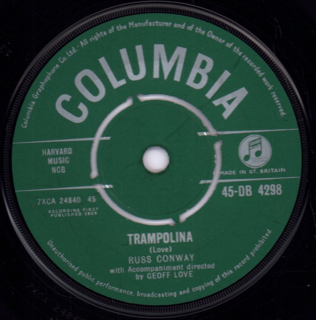 Russ Conway - Roulette - 7 Inch