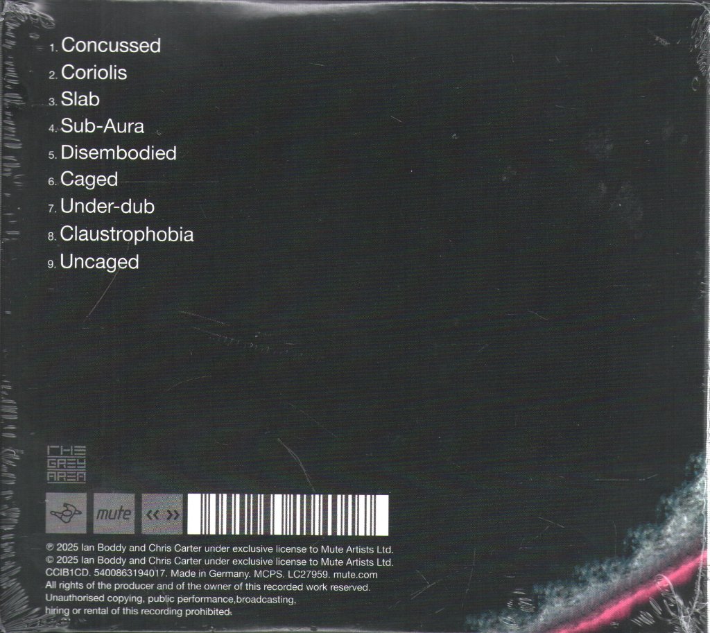 Chris Carter and Ian Boddy - Caged (25th Anniversary Edition) - Cd