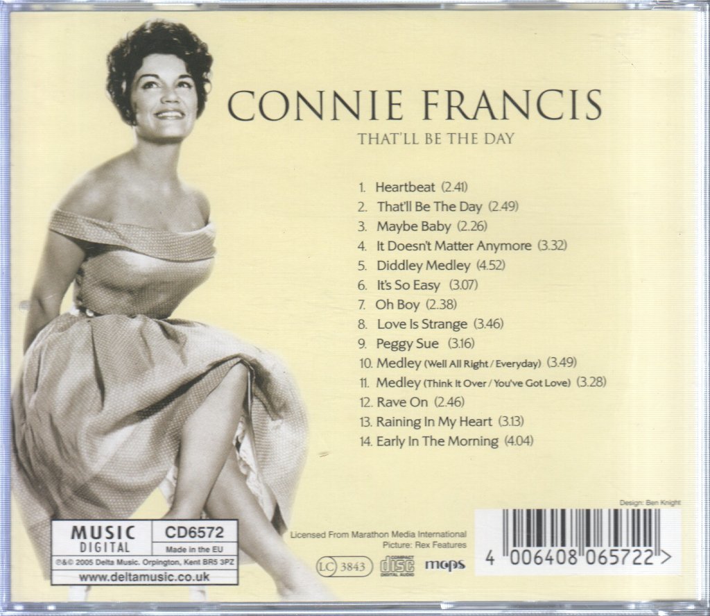 Connie Francis - That'll Be The Day - Cd