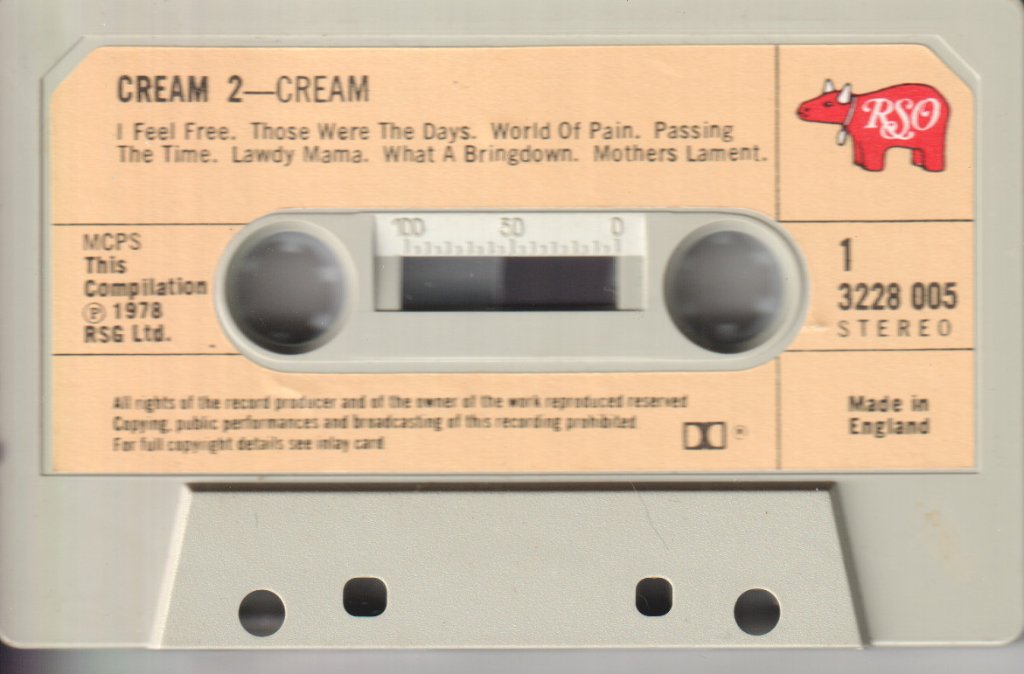 Cream - Cream Vol 2 - Cassette