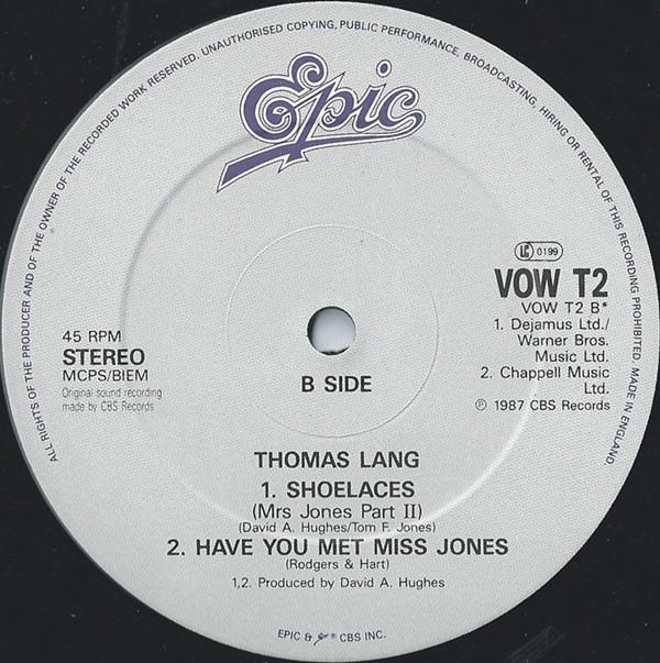 Thomas Lang - Me & Mrs Jones - 12 Inch