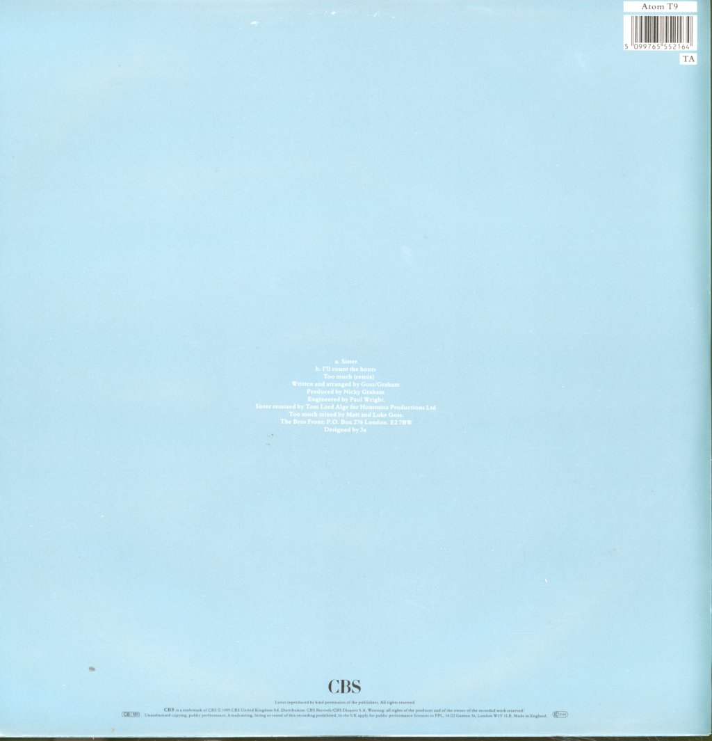 Bros - Sister - 12 Inch