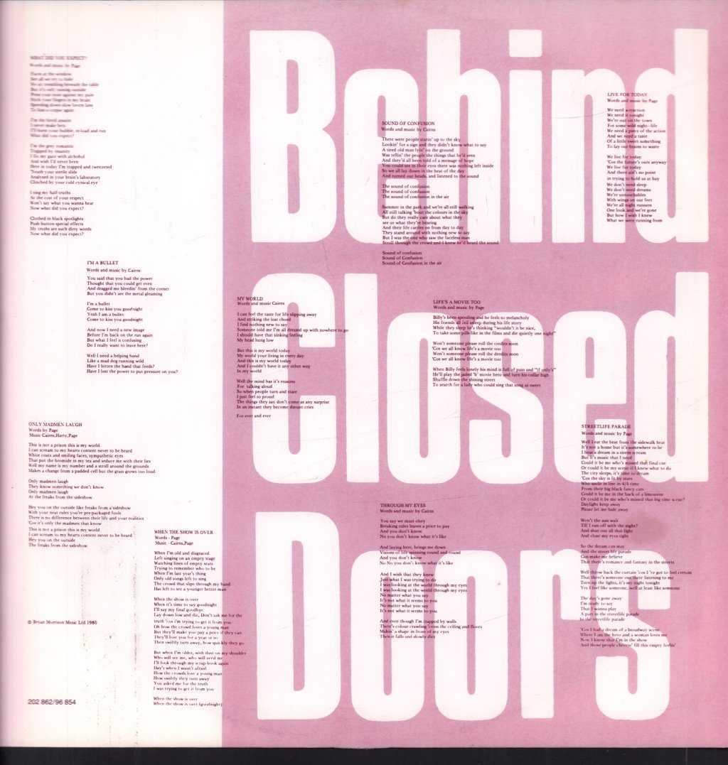 Secret Affair - Behind Closed Doors - Lp