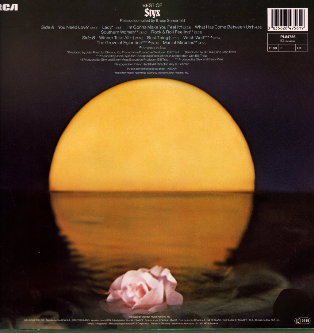 Styx - Best Of - Lp