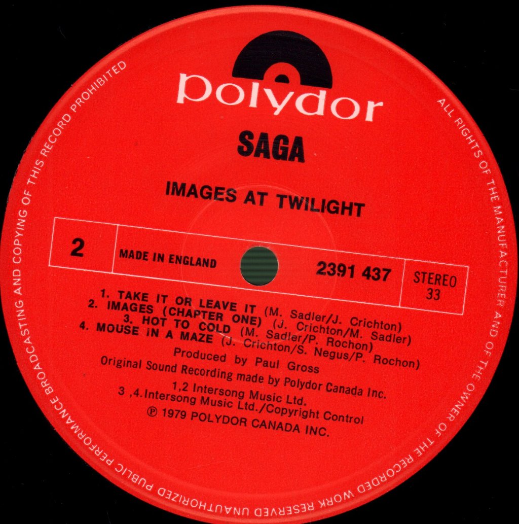 Saga - Images At Twilight - Lp