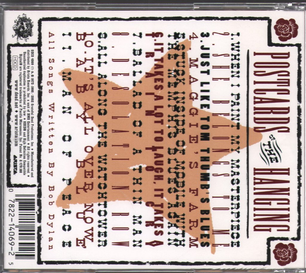 Grateful Dead - Postcards Of The Hanging - Grateful Dead Perform The Songs Of Bob Dylan - Cd
