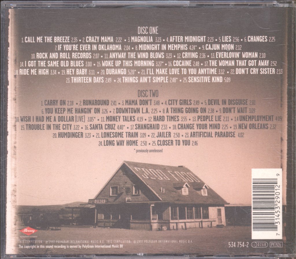 J.J. Cale - Anyway The Wind Blows - The Anthology - Double Cd