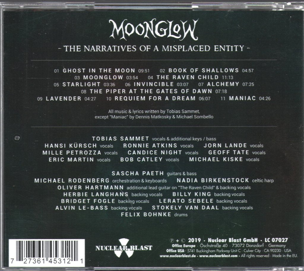 Tobias Sammet's Avantasia - Moonglow - Cd