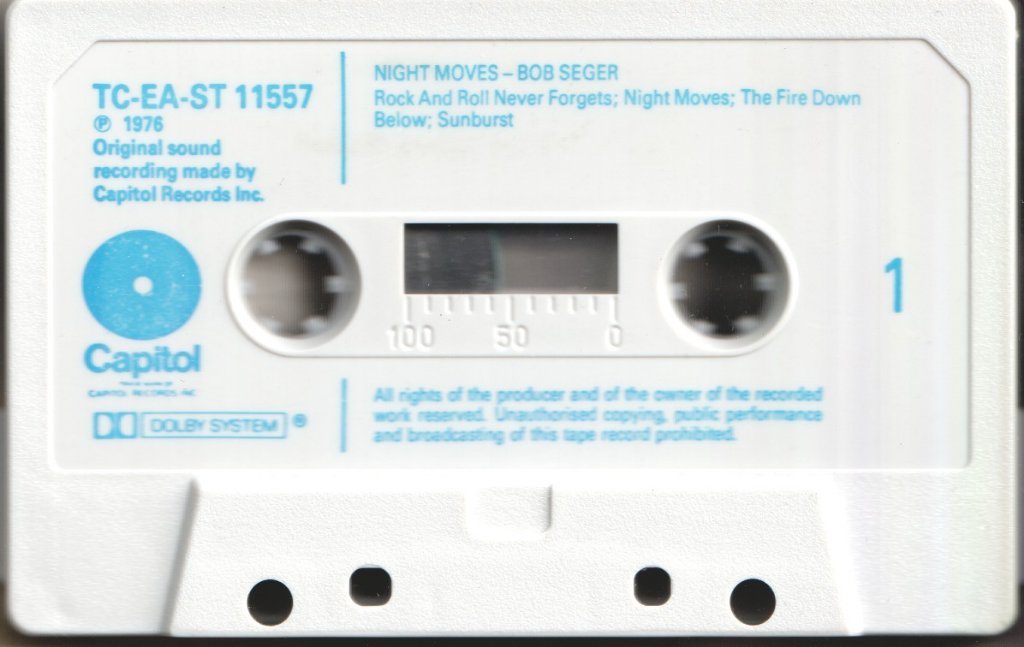 Bob Seger And The Silver Bullet Band - Night Moves - Cassette