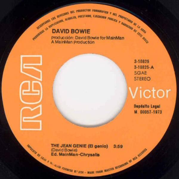 David Bowie - Jean Genie = El Genio - 7 Inch
