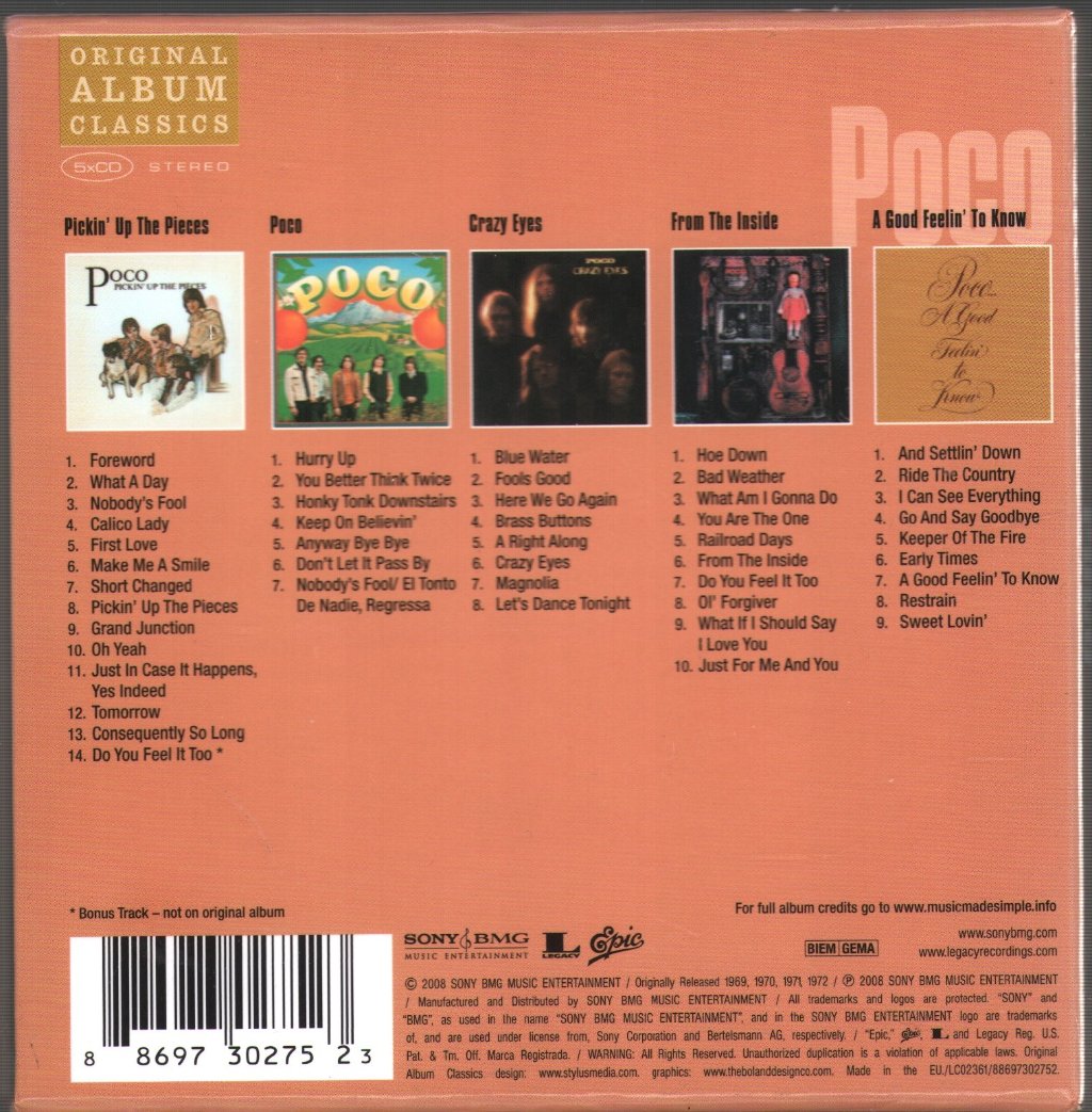 Poco - Original Album Classics - Cd Set
