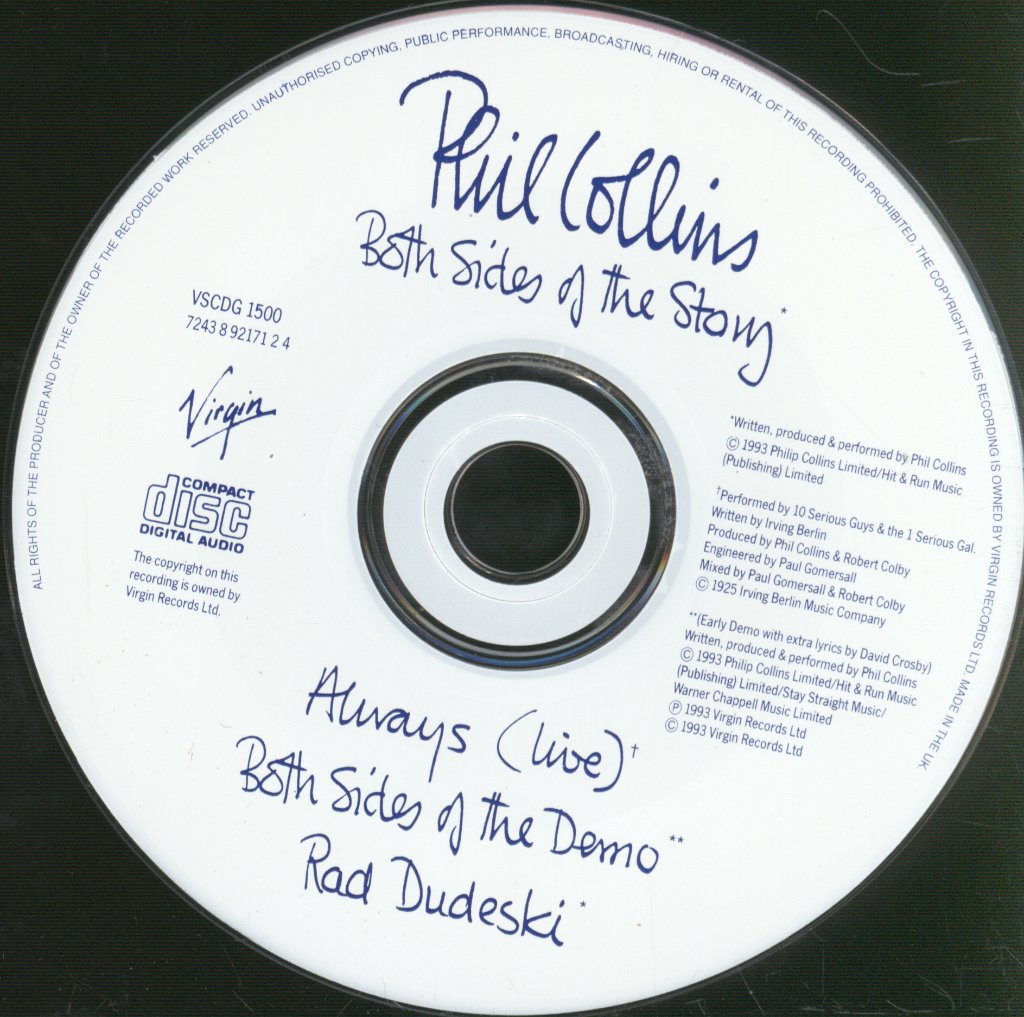 Phil Collins - Both Sides Of The Story - Cd