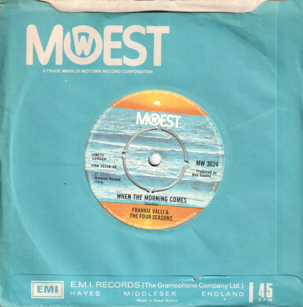 Frankie Valli And The Four Seasons - Night - 7 Inch