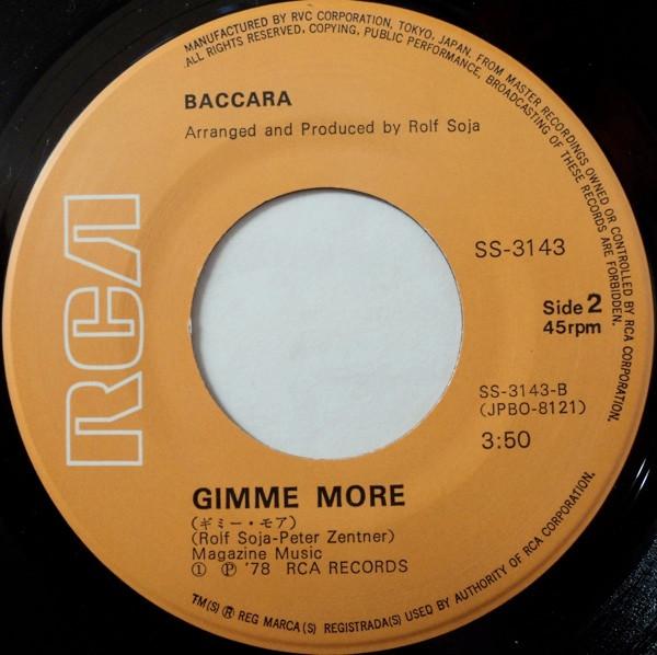 Baccara - Sorry, I'm A Lady - 7 Inch