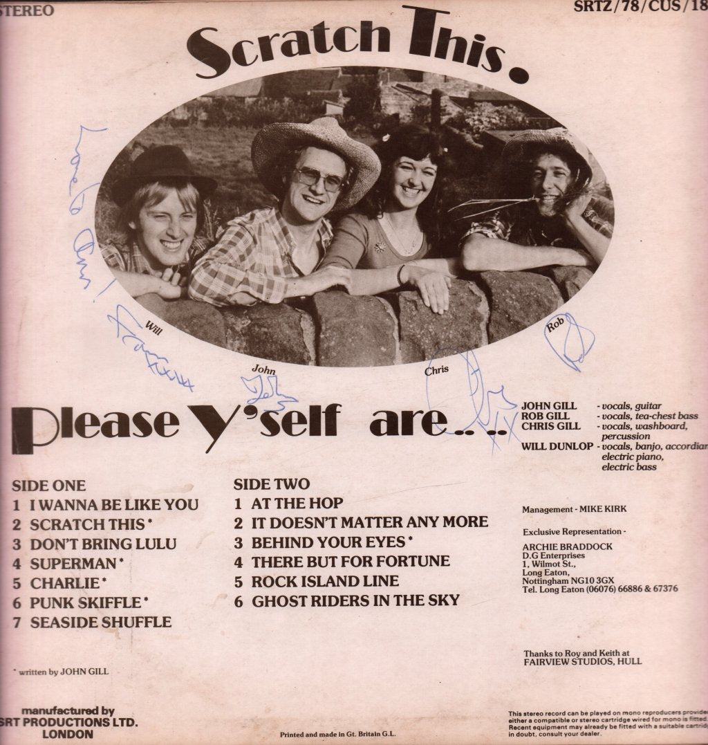 Please Y'self Skiffle Band - Scratch This! - Lp