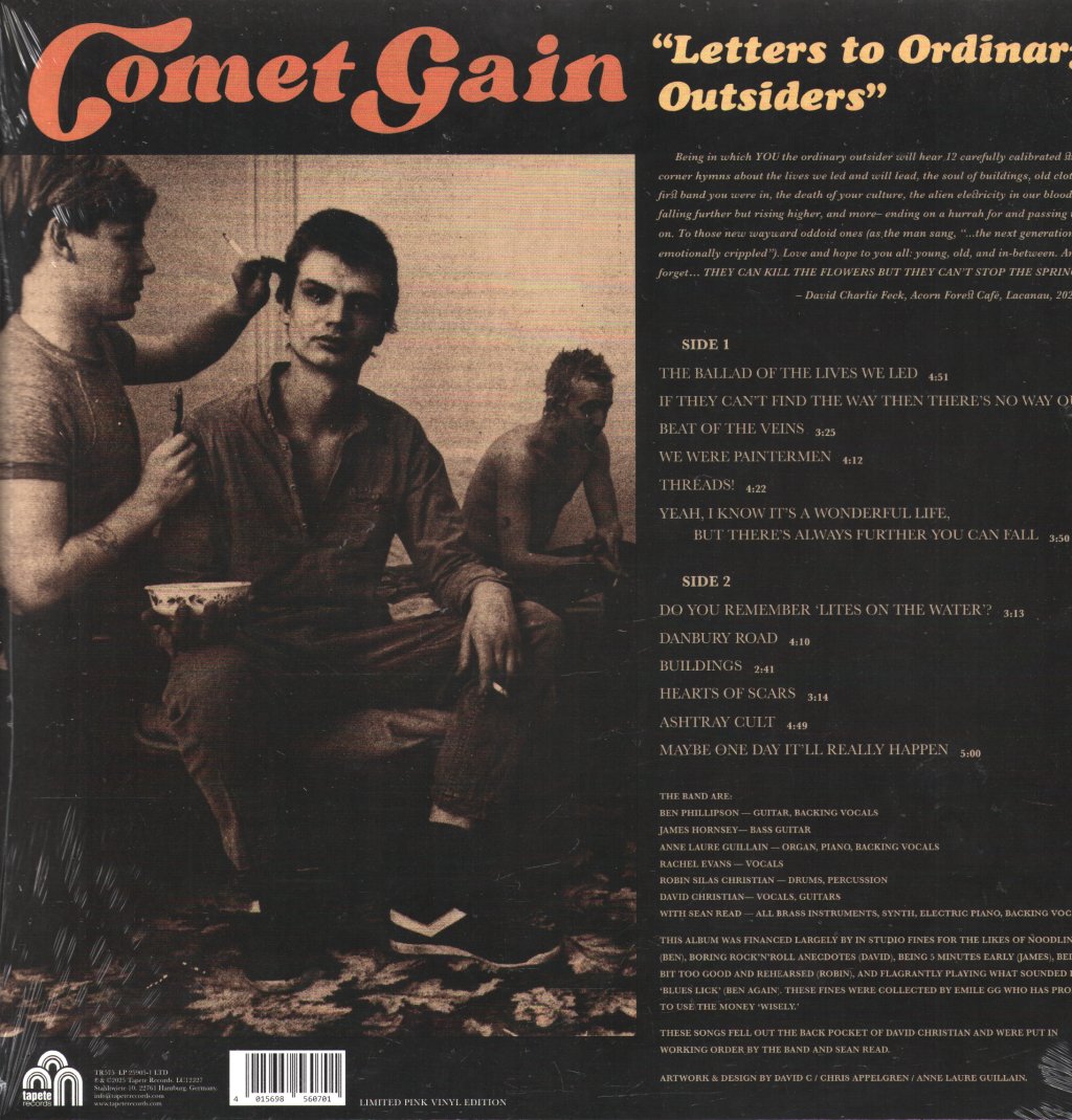 Comet Gain - Letters To Ordinary Outsiders - Lp