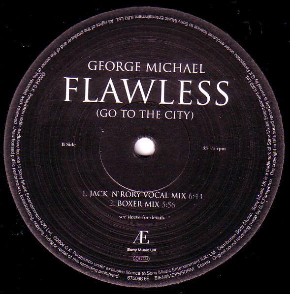 George Michael - Flawless Go To The City - 12 Inch
