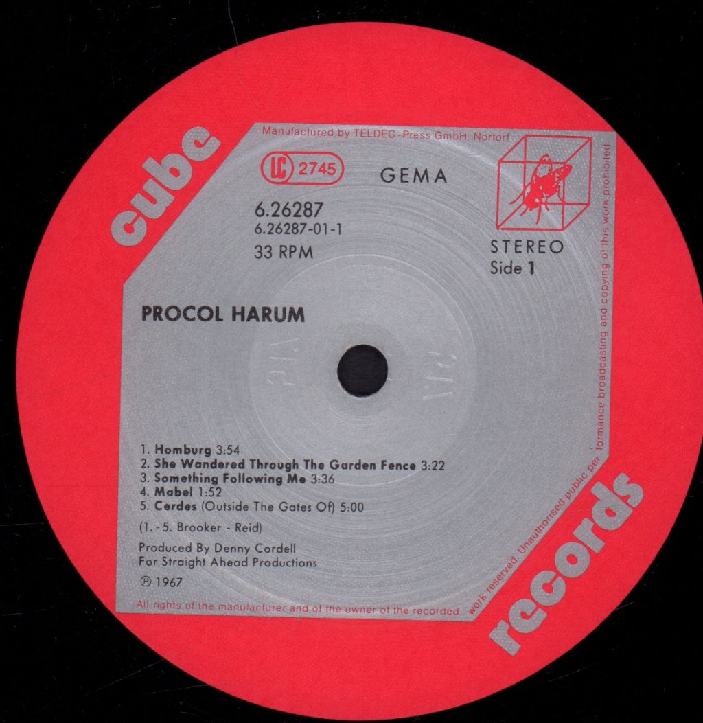 Procol Harum - Procol Harum - Lp